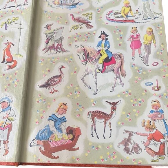 BOOK Vintage 1949 Childcraft Animal Friends and Adventures Vol 4 Hardcover - Picture 5 of 9